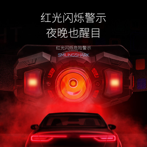 頭燈強光充電超亮頭戴式釣魚戶外照明超長續航感應夜釣燈led