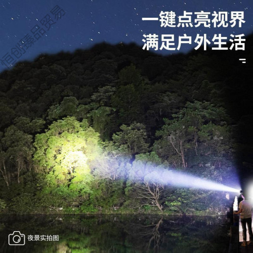 頭燈新款強光超亮礦燈夜釣魚戶外登山頭戴式照明燈工地手電筒