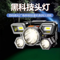 【多角度調節】強光LED頭燈頭戴式泛光照明可充電戶外應急燈L-T21