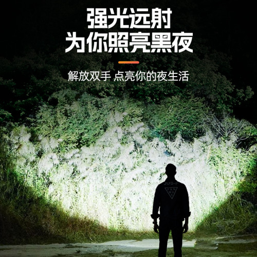 夜釣魚頭燈強光充電超亮感應頭戴式照明超長續航戶外釣魚小手電筒