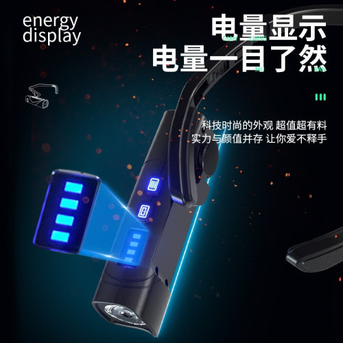 銳古頭燈強光超亮充電感應戶外野外釣魚超長續航專用掛耳帶式超輕