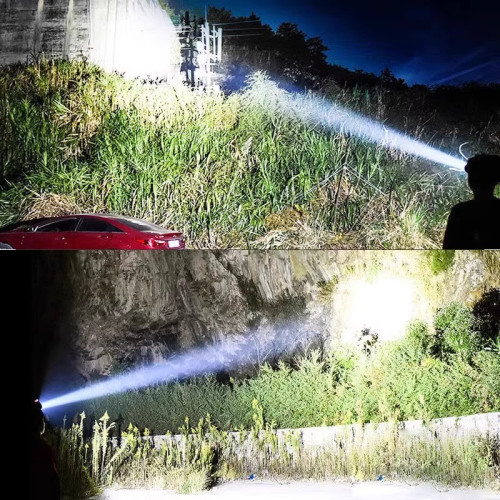 led頭燈強光充電戶外夜釣魚超亮輕超長續航照明手電筒鋰電感應