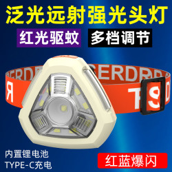 頭燈帽簷燈應急戶外露營燈COB手電筒迷你可攜式led鑰匙釦燈CY-