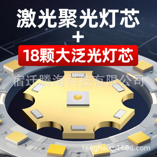 山拓T33遠近光頭戴式強光頭燈聚光泛光一體式頭燈戶外超亮散光