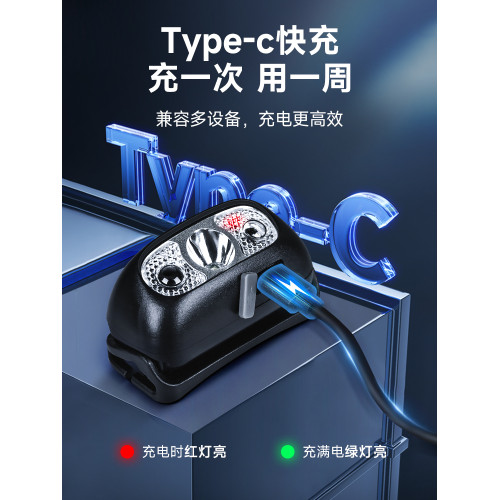頭燈強光充電超亮感應頭戴式可攜式照明戶外釣魚夜釣超長續