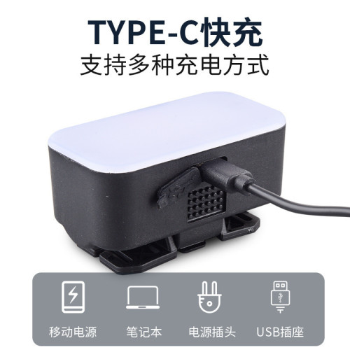 頭燈LED強光超亮戶外釣魚USB充電礦燈夜跑紅白光帶磁鐵頭戴式頭燈