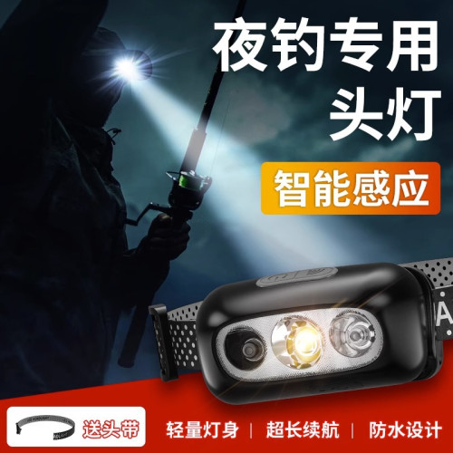 頭燈強光充電超亮頭戴式夜釣魚照明戶外超長續航超輕釣魚小手電筒