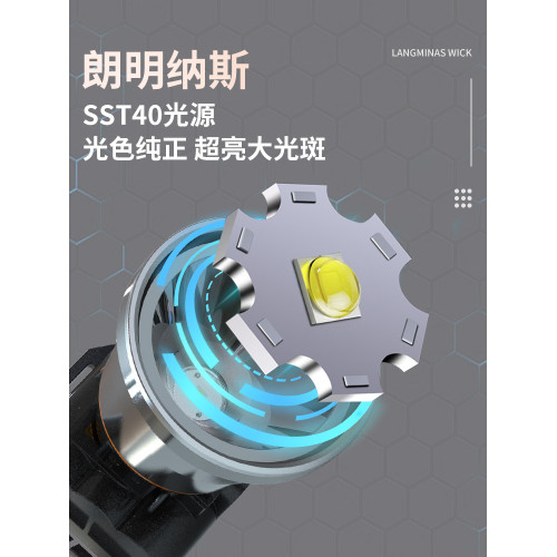 亮之友頭燈強光充電超亮頭戴式大功率戶外照明燈遠射手電分體頭燈