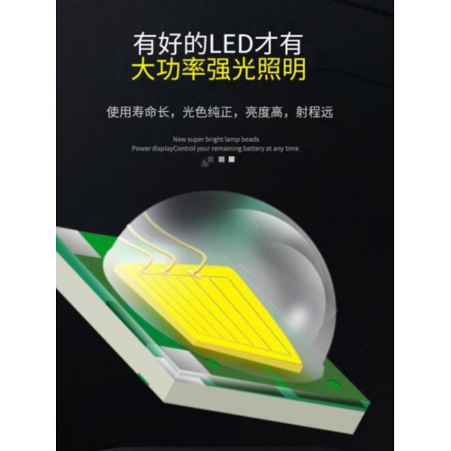 射魚黃光頭燈LED頭燈強光可充電戶外遠射3000超亮頭戴式手電筒米