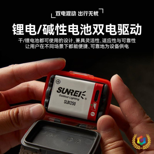 ✬山力士強光頭燈充電超亮照明IPX8礦燈遠射鋰電戶外超長續航頭燈