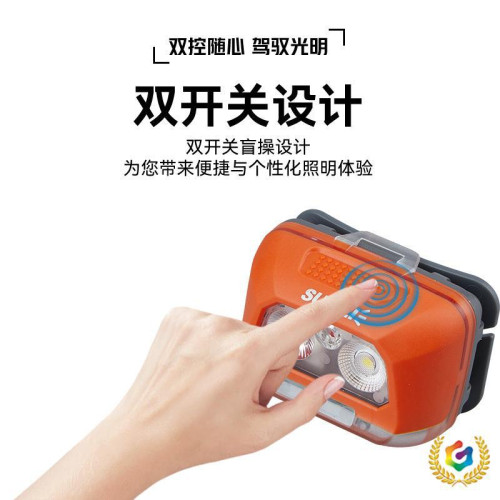 ✬山力士強光頭燈充電超亮照明IPX8礦燈遠射鋰電戶外超長續航頭燈