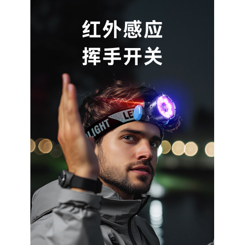 LEM蠍子燈2025新款強光款大功率型充電紫光頭燈長續航頭
