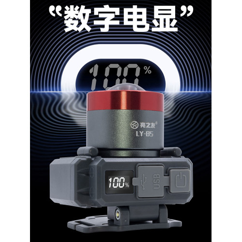 亮之友強光充電頭燈超亮戶外頭戴式手電筒可調焦戶外釣魚專用頭燈