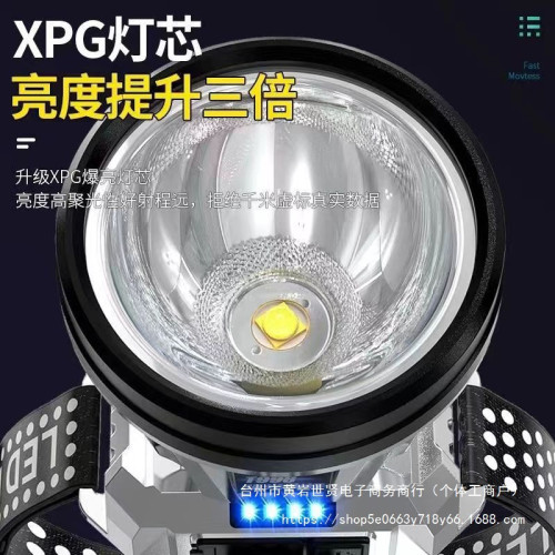 新款LED頭燈強光遠射可充電防水戶外夜釣魚超亮手電筒頭戴式礦燈 新款LED頭燈強光遠射可充電防水戶外夜釣魚超亮手電筒頭戴式礦燈