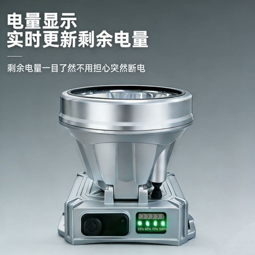 戶外家用強光LED頭戴式充電礦燈超亮長續航鋰電防水頭燈