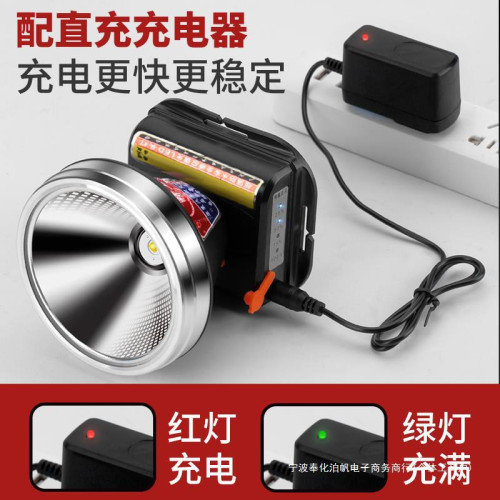 強光頭燈感應充電超亮頭戴式手電筒戶外照明超長續航鋰電led燈