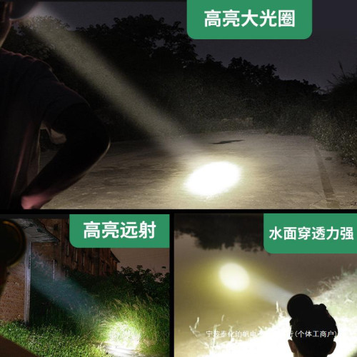 強光頭燈感應充電超亮頭戴式手電筒戶外照明超長續航鋰電led燈
