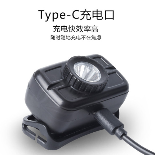 頭戴式強光迷你頭燈 戶外充電釣魚礦工led頭燈強光長續航