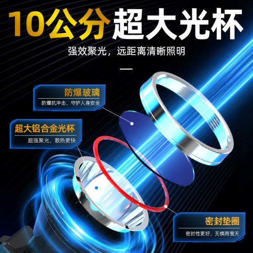 嶢山虎感應式LED高亮度大範圍長續航礦燈鋰電防過充耐用強光頭燈