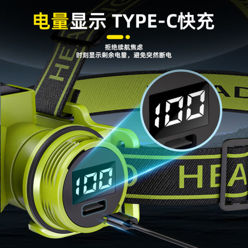 潛水頭燈強光防水超亮戶外野外頭戴式水潛水裝備全套用手電筒