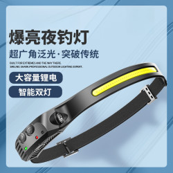夜釣燈強光頭燈超亮頭戴式可充電戶外登山用礦燈鯊新微笑釣魚