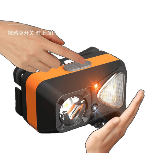 戶外理髮超亮充電感應頭燈超輕頭戴式可攜式戶外理髮照明工具
