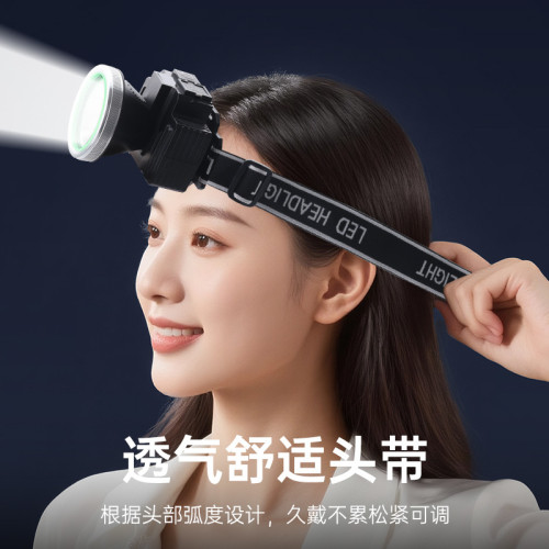 超亮頭燈強光USB充電頭戴式手電筒釣魚專用超長續航礦燈巡邏