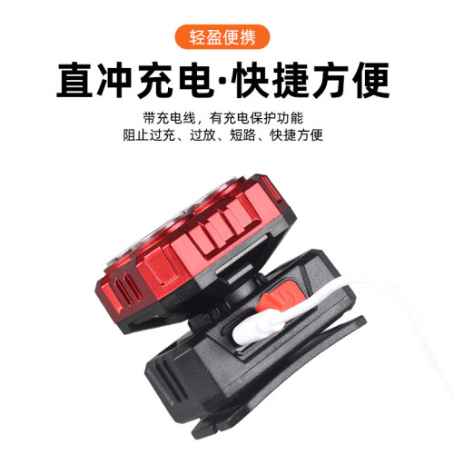 新款LED強光釣魚頭燈戶外騎行USB充電夜跑登山徒步長續航頭燈