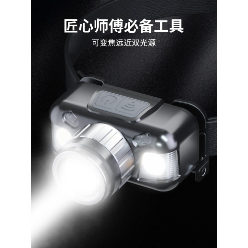 專業採耳頭燈聚光頭戴式充電美容紋身感應掏耳朵探照燈