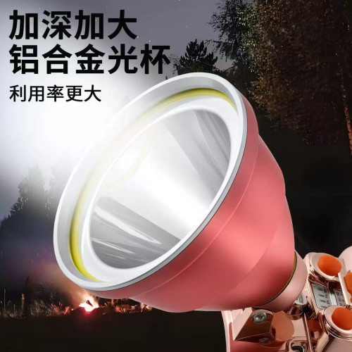 LED強光頭燈 戶外超亮遠射鋰電礦燈頭戴式防水長續航夜釣專用
