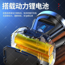LED頭燈強光可充電防水超亮頭戴式遠射戶外礦燈釣魚手電筒粘蟲板