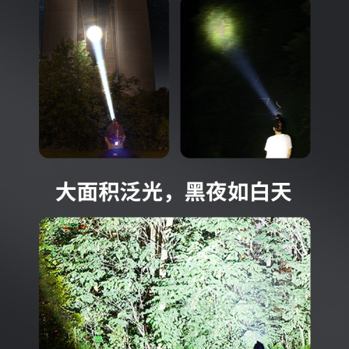 2025新款黃光頭燈強光超亮戶外登山釣魚頭戴式長續航礦燈
