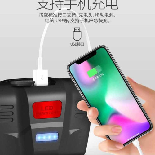 2025新款頭燈強光充電超亮頭戴式夜釣魚感應小號家用礦led手電筒