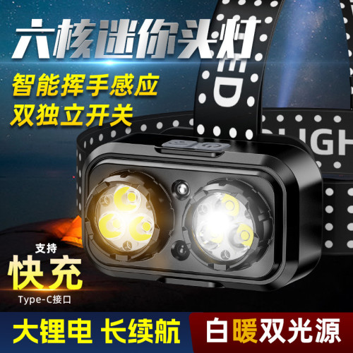 新款揮手感應式頭燈可多角度照明超亮長續航夜釣夜騎頭燈戶外 新款揮手感應式頭燈可多角度照明超亮長續航夜釣夜騎頭燈戶外