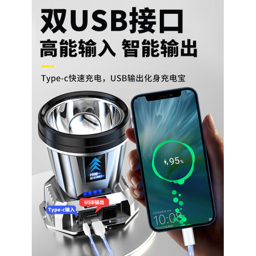 感應頭燈強光充電超亮頭戴式戶外長續航夜釣魚led手電筒照明