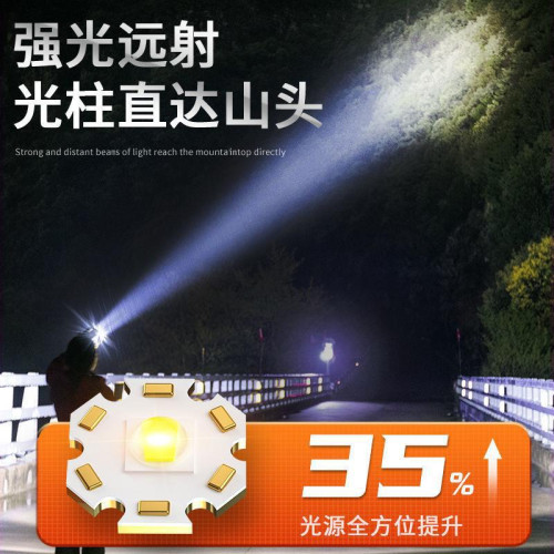 LED頭燈強光可充電迷你小超亮感應頭戴式手電筒釣魚超長續航