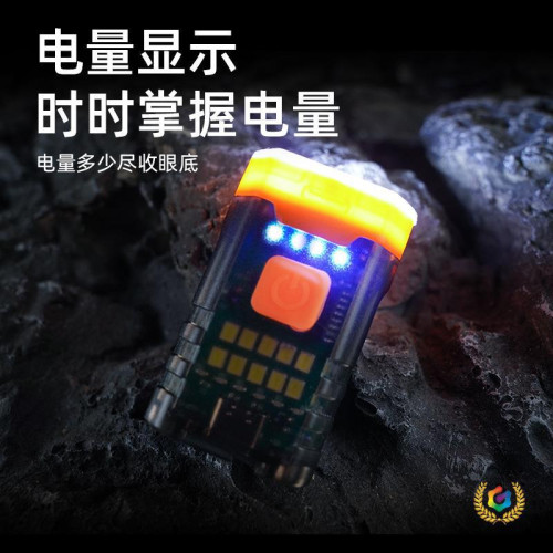➢戶外LED感應頭燈夾帽燈長續航充電頭戴式夜釣燈多功能可攜式迷