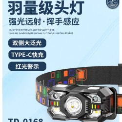 夜釣頭燈強光超亮充電頭戴式戶外登山釣魚續航超長0168