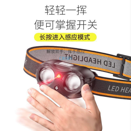 強光超亮夜釣燈頭燈長續航釣魚感應可充電頭戴式戶外登山