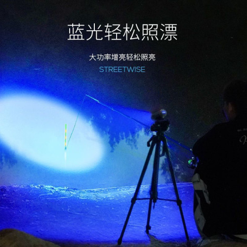 夜釣燈釣魚燈紫光台釣超亮野釣大功率藍光強光燈雷射燈廠