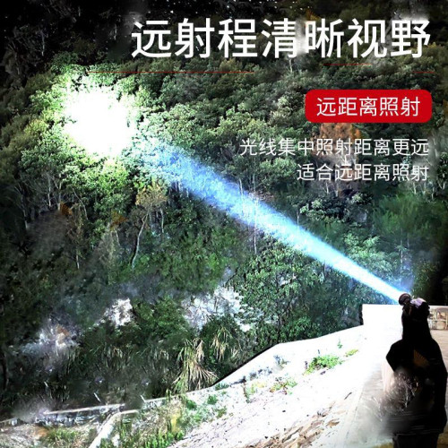 頭燈軍工黑科技LED頭燈強光充電戶外夜釣魚遠射手電筒超亮頭