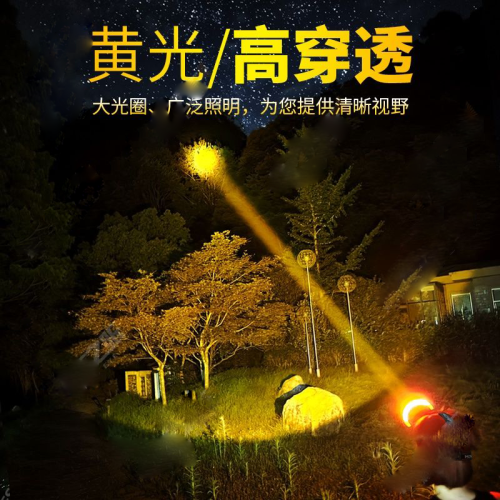 頭燈軍工黑科技LED頭燈強光充電戶外夜釣魚遠射手電筒超亮頭