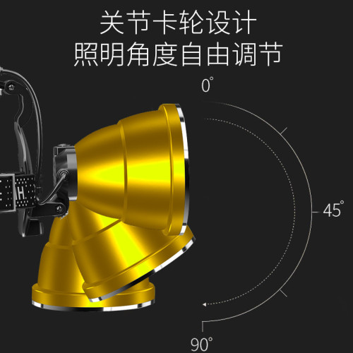 強光頭戴式手電筒 戶外家用夜釣魚USB行動電源強光感應頭燈