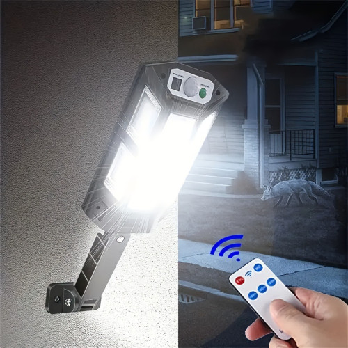 1PC Solar Powered LED WAll Light with Motion Sensor, 6500K
