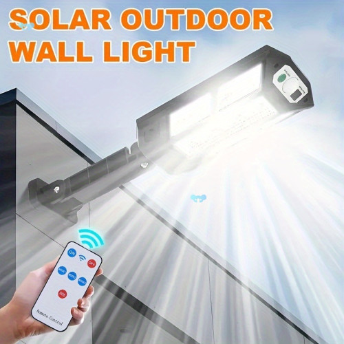 1PC Solar Powered LED WAll Light with Motion Sensor, 6500K