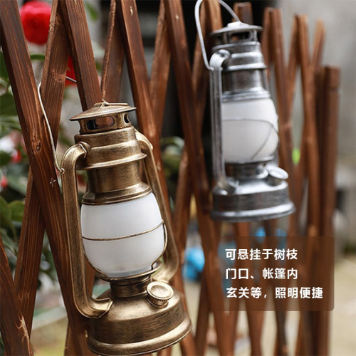 LED復古火焰馬燈營地燈野營帳篷燈裝飾照明小夜燈多功能可調光