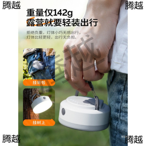 溫唯可攜式露營充電帳篷燈戶外照明燈泡超長續航掛燈應急超亮野