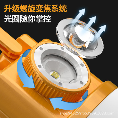 新款手提燈戶外露營多功能防水太陽能充電野營帳篷夜市擺攤燈