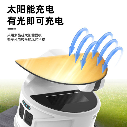 新款多功能露營燈 Tpye-C充電工作燈太陽能戶外營地燈野營燈帳篷