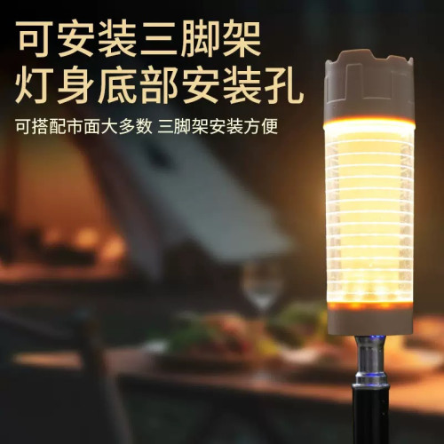 新款戶外露營燈便捷式強光手電筒戶外充電強磁附吸工作燈帳篷